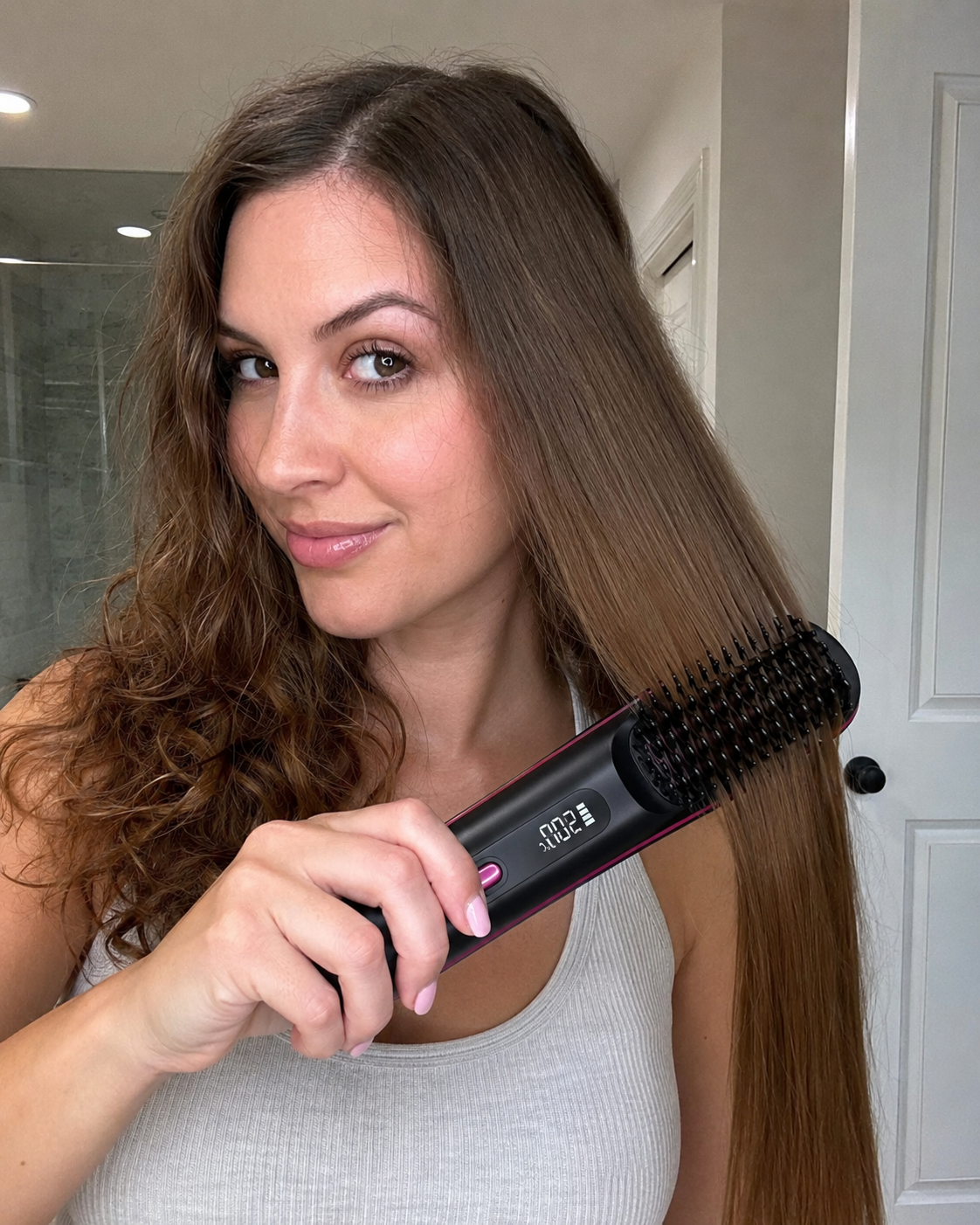 Cordless Hair Straightener Brush
