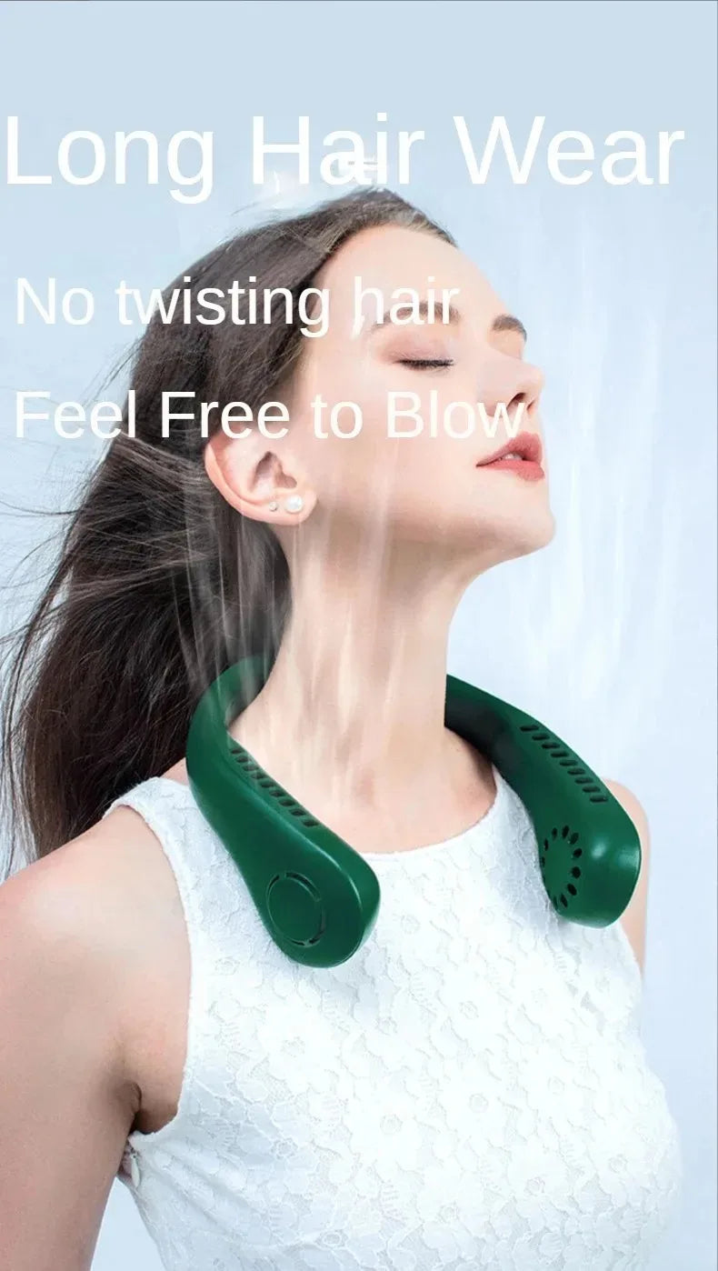 Rechargeable Wearable Neck Fan