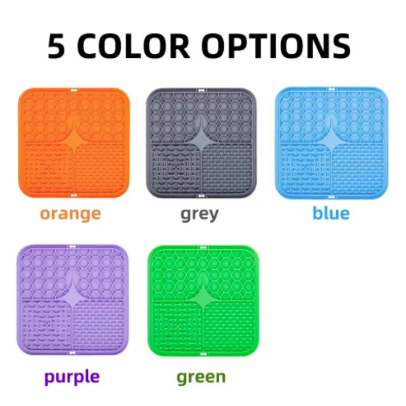 Silicone Pet Lick Mat with Suction Cups