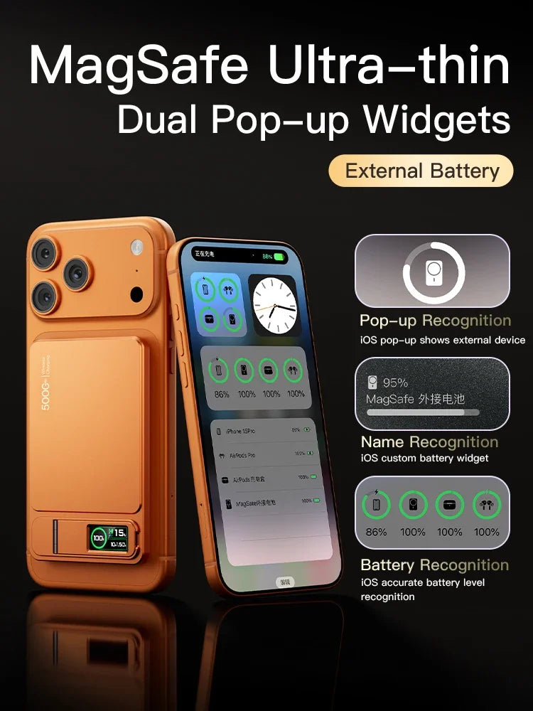 Magnetic Power Bank with Watch Charging