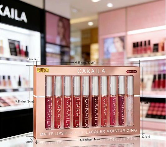 Matte Liquid Lipstick - 10pc/set - Waterproof - Long Lasting Non-transfer Liquid Lipstick