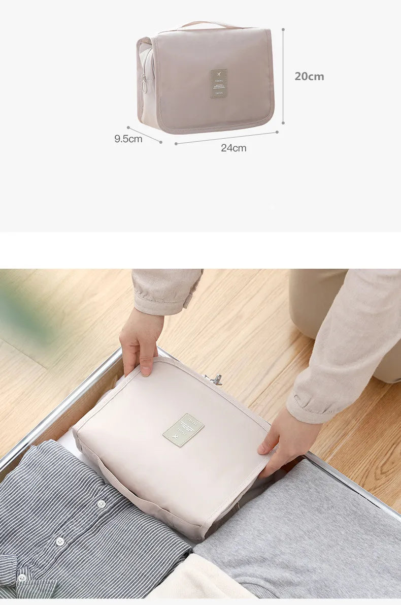 Waterproof Travel Organizer Bag for Toiletries & Cosmetics