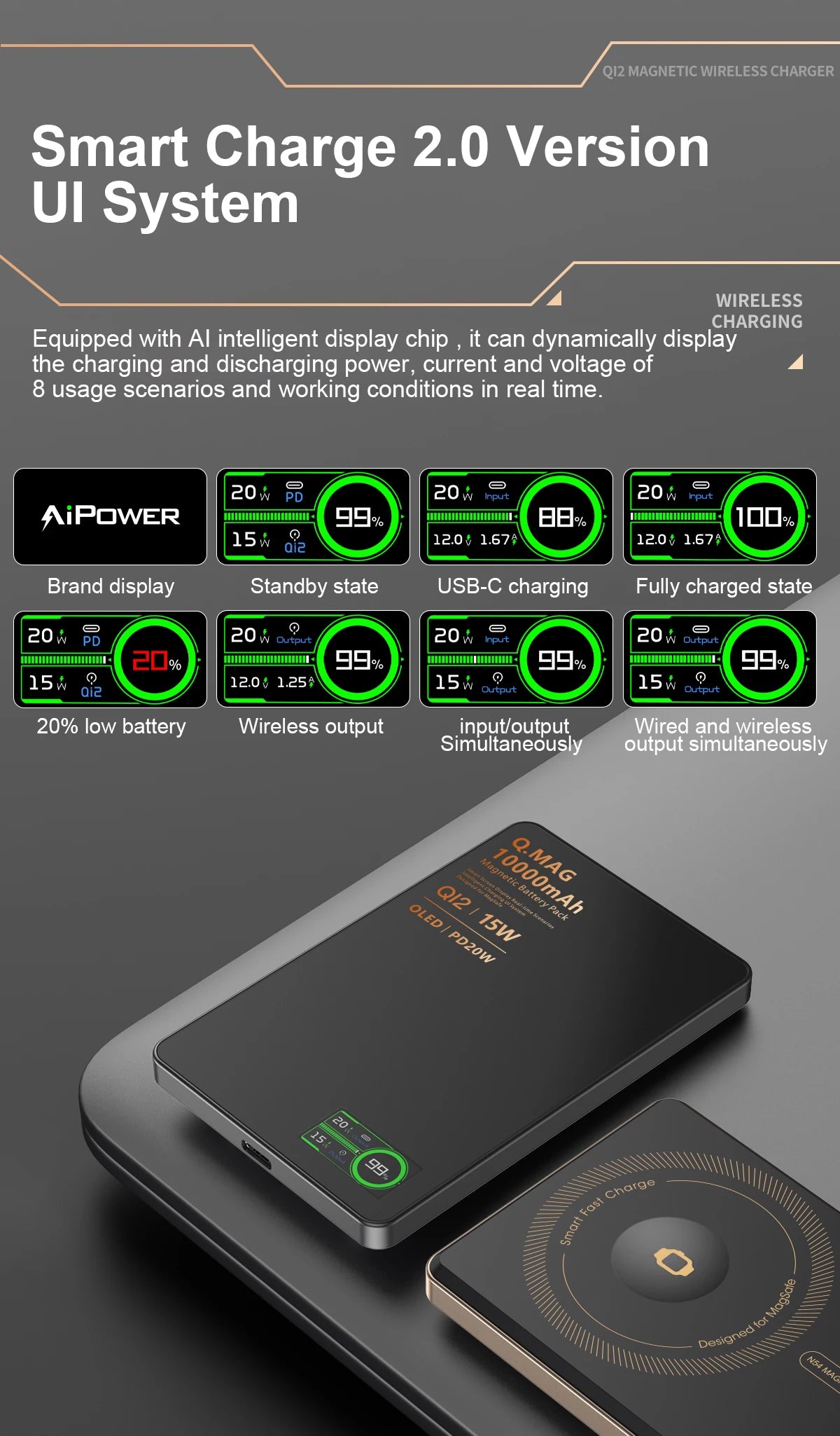 Magnetic Wireless Power Bank