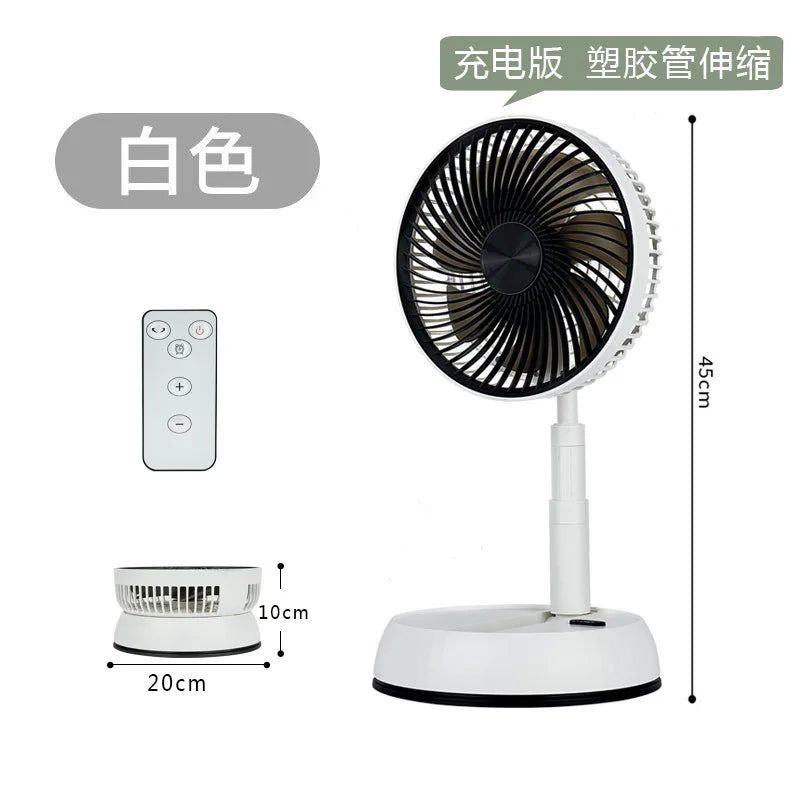 Rechargeable Telescoping Fan with Remote
