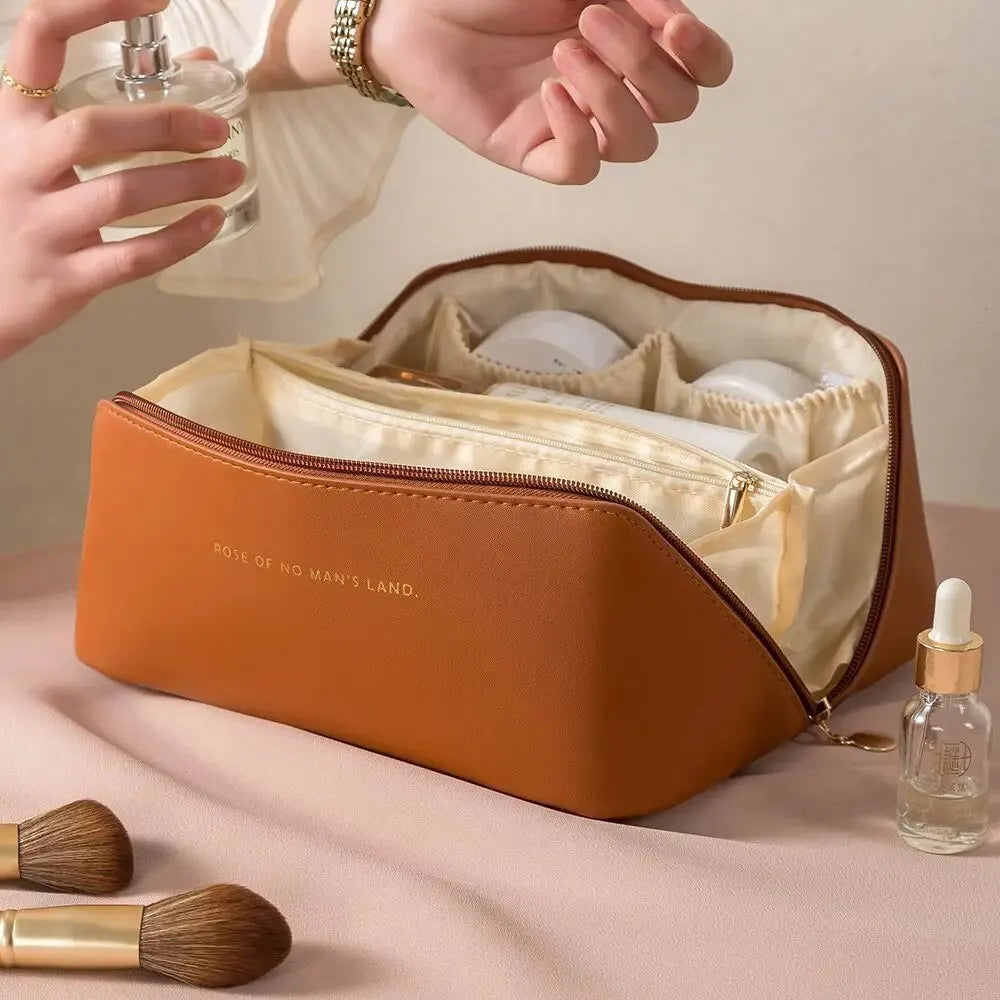 Travel Makeup Organizer Bag for Cosmetics, Makeup, Toiletries & Skincare