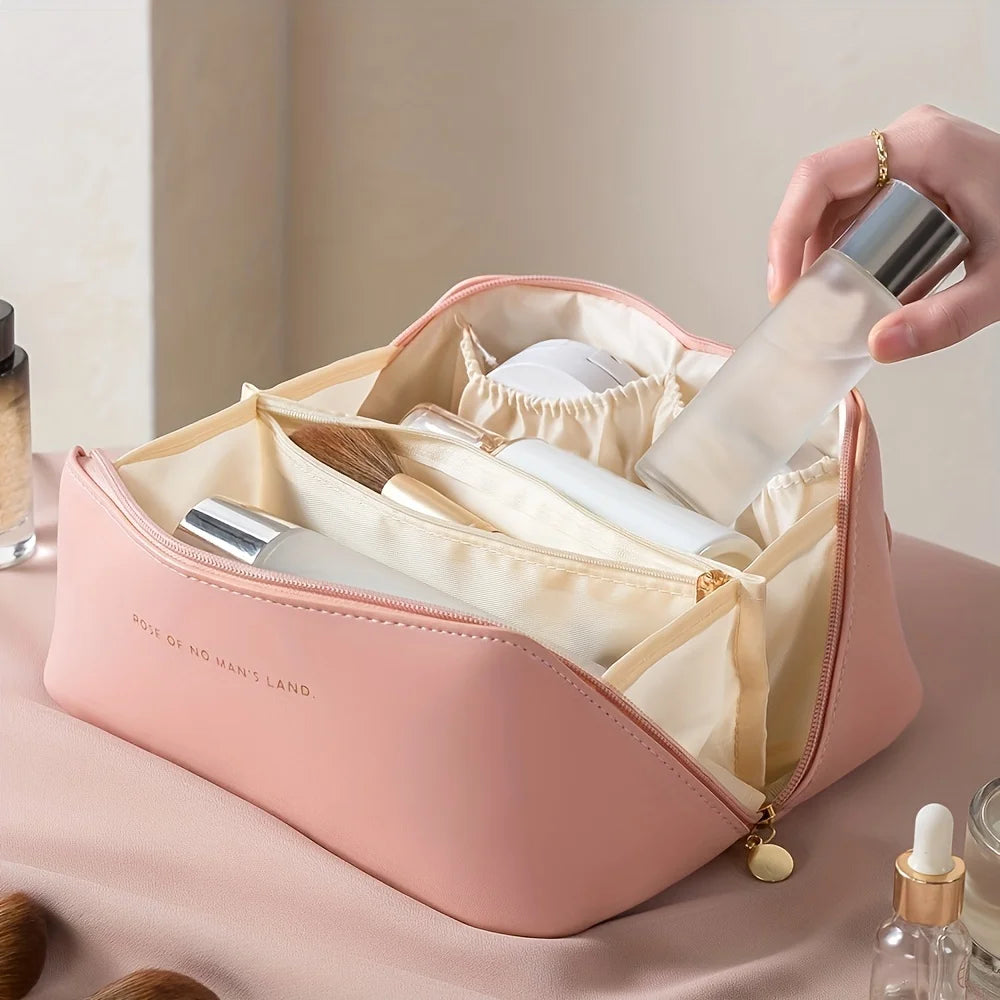 Travel Makeup Organizer Bag for Cosmetics, Makeup, Toiletries & Skincare