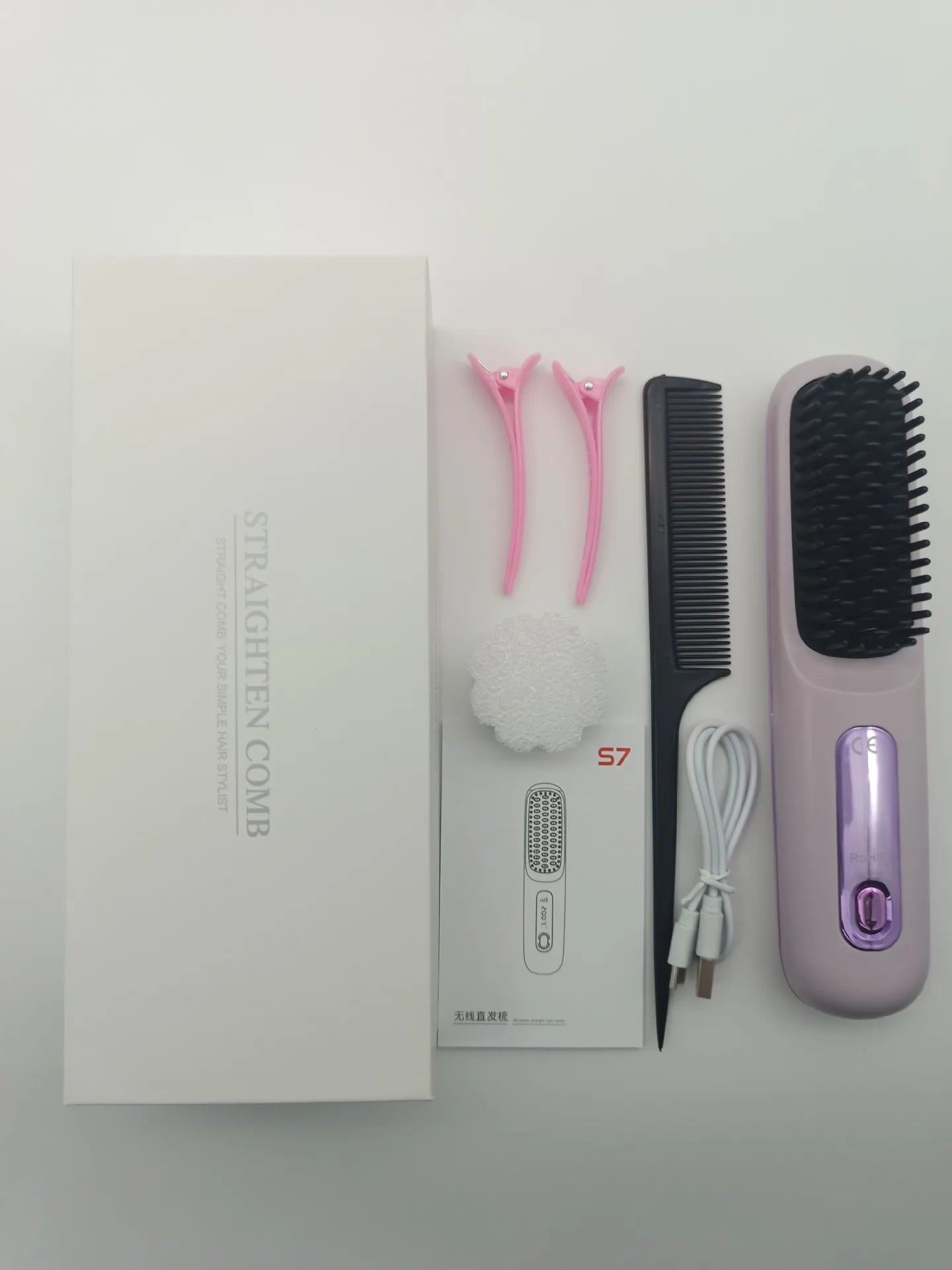 Cordless Hair Straightener Brush