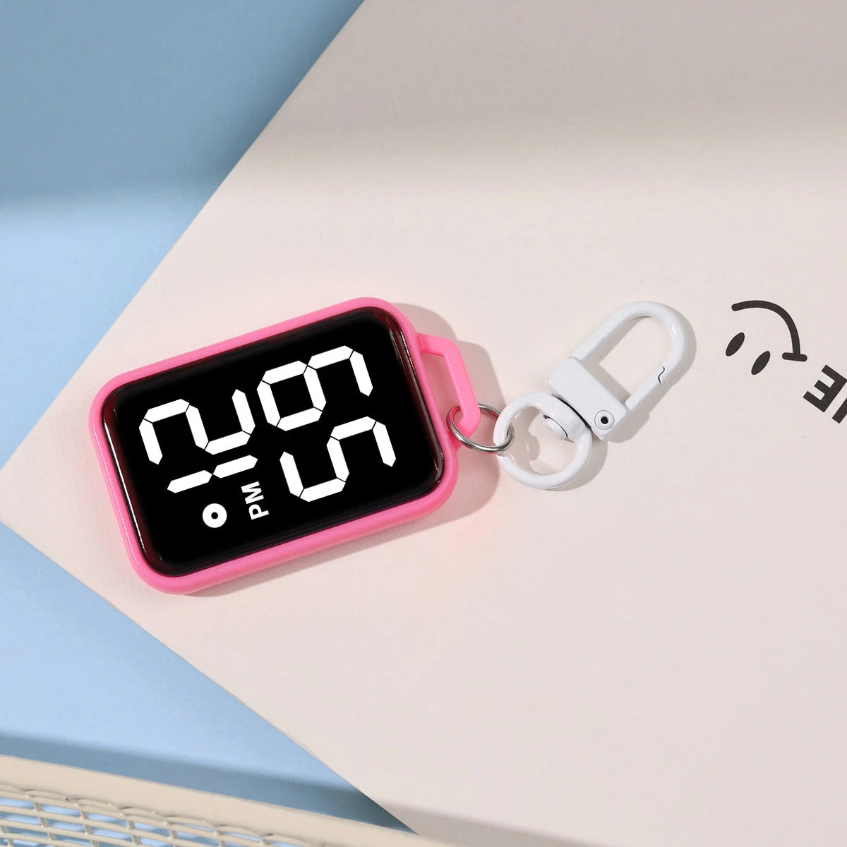 Mini LED Digital Keychain Clock