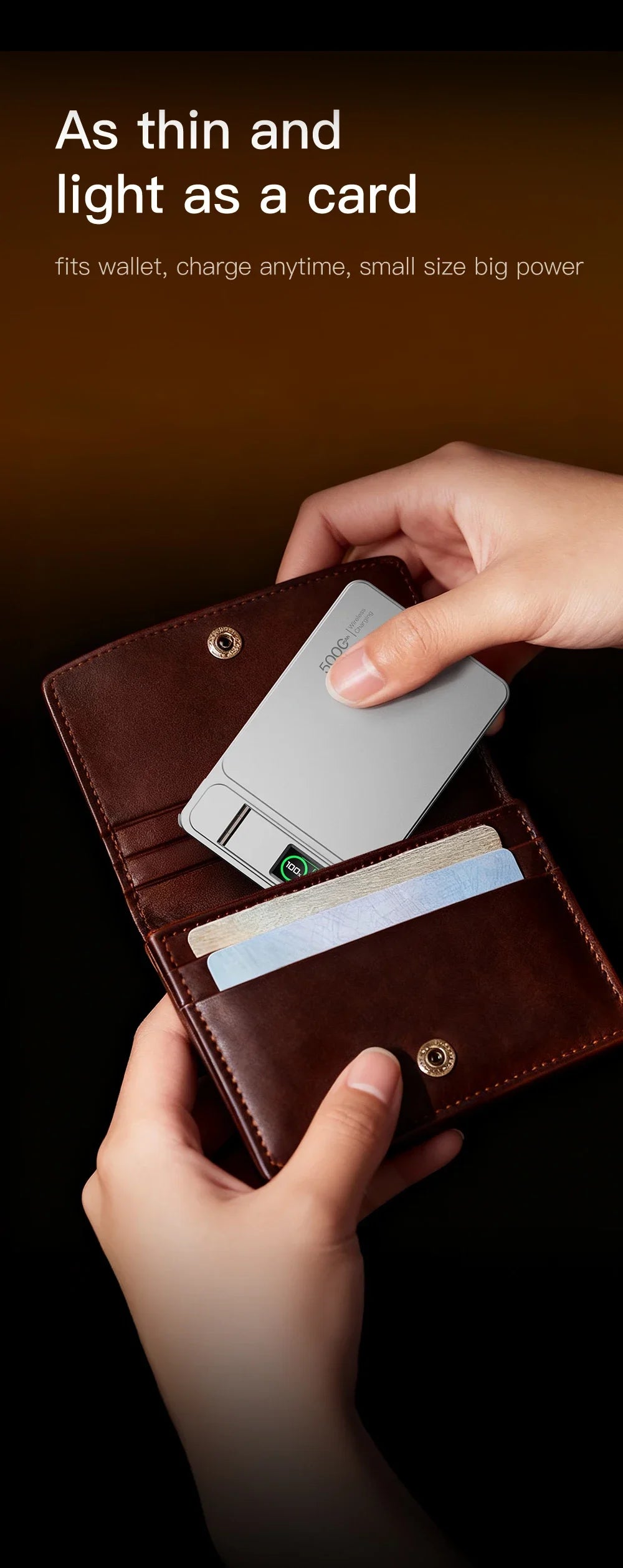 Magnetic Power Bank with Watch Charging