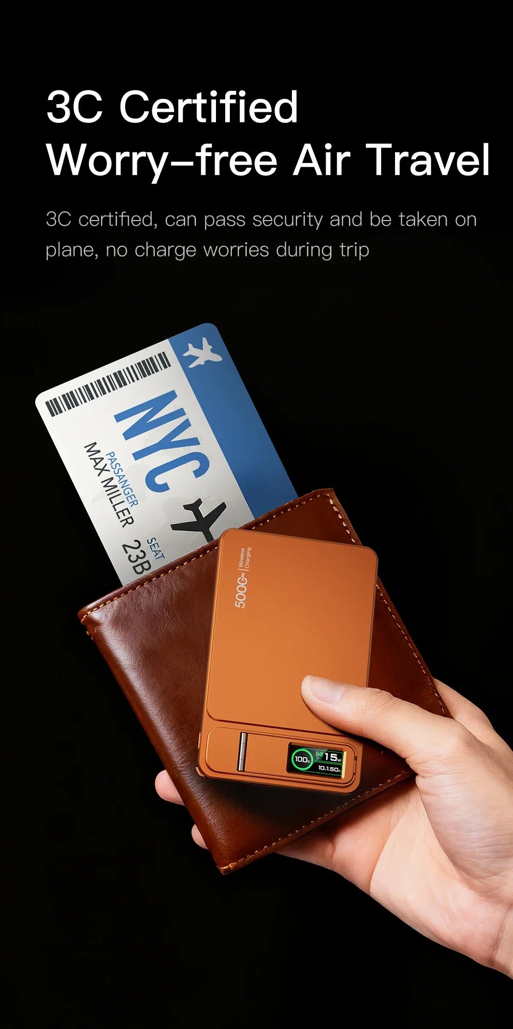 Magnetic Power Bank with Watch Charging