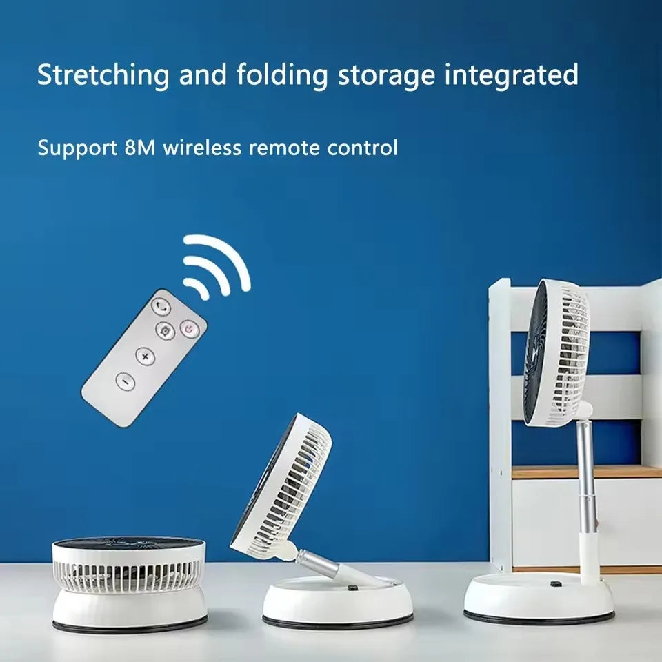 Rechargeable Telescoping Fan with Remote
