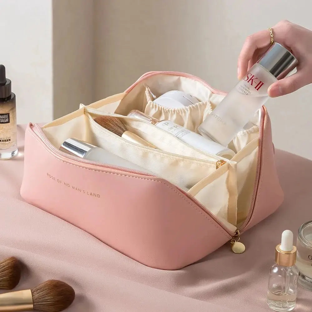 Travel Makeup Organizer Bag for Cosmetics, Makeup, Toiletries & Skincare