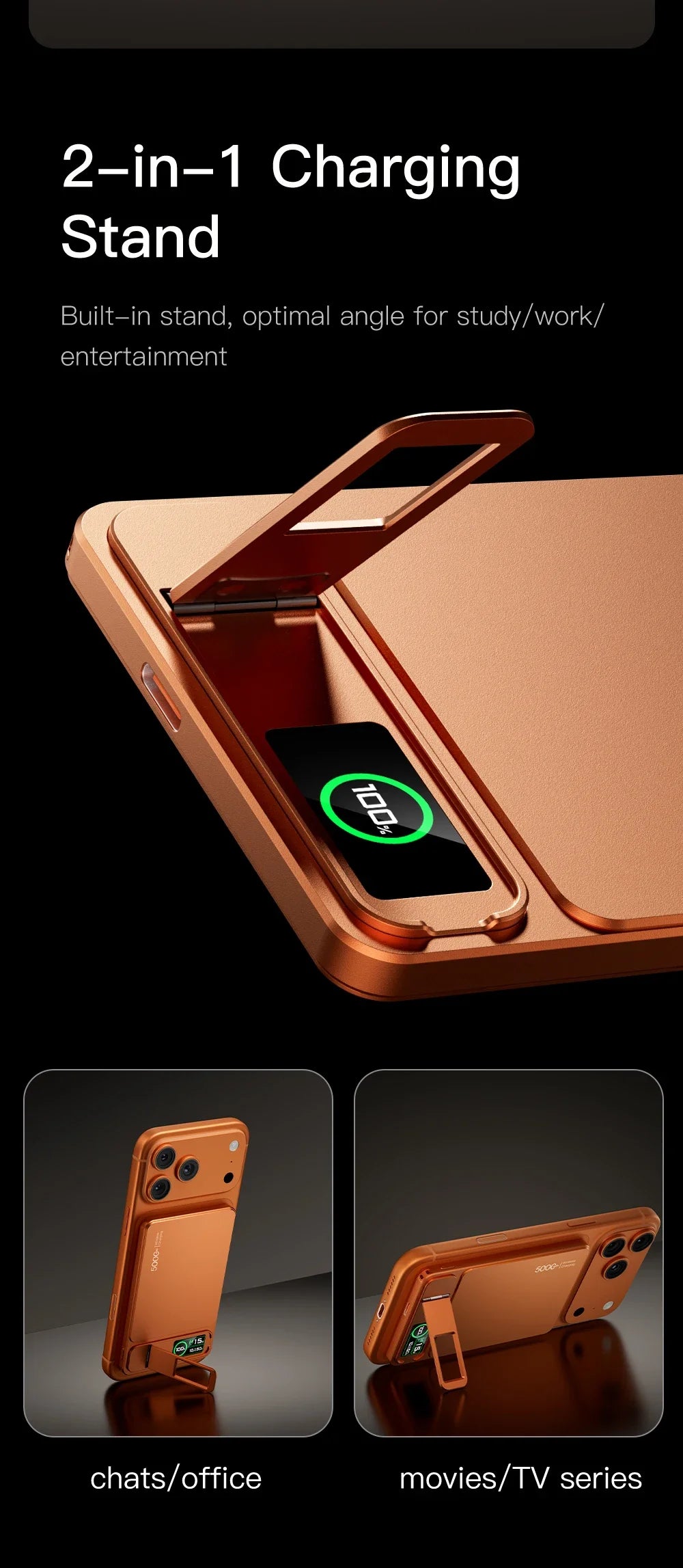 Magnetic Power Bank with Watch Charging