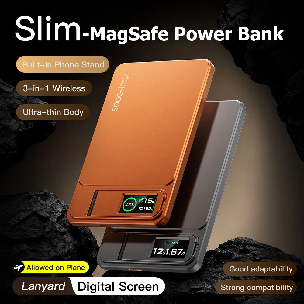 Magnetic Power Bank with Watch Charging