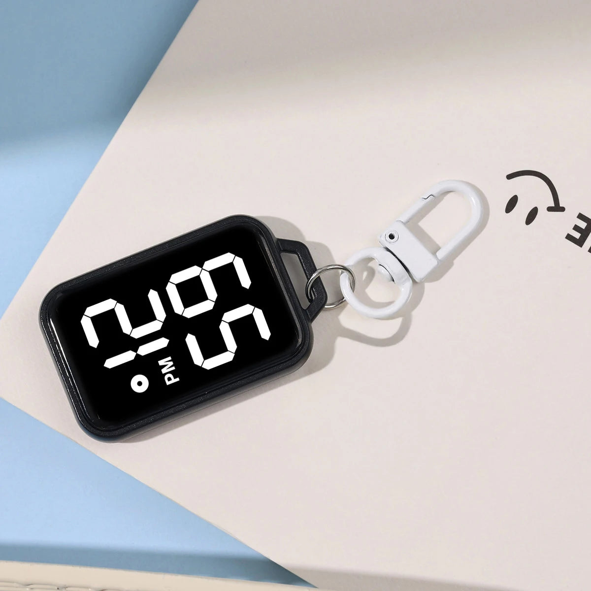 Mini LED Digital Keychain Clock