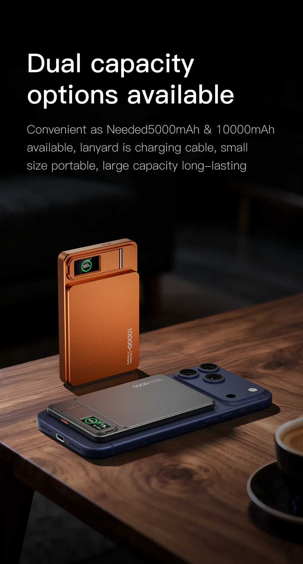Magnetic Power Bank with Watch Charging
