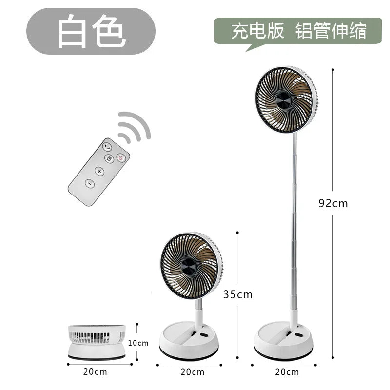 Rechargeable Telescoping Fan with Remote