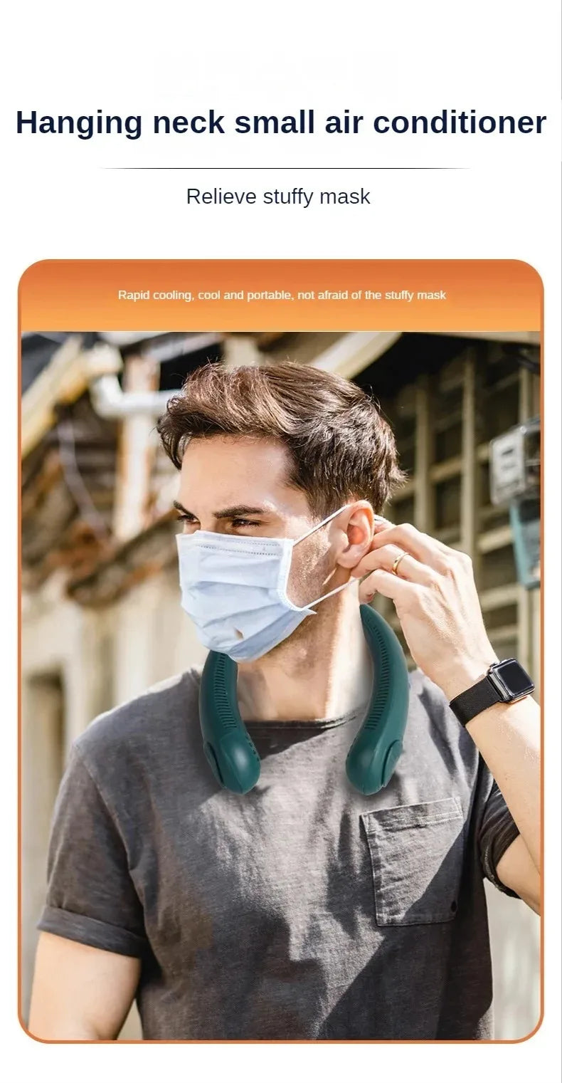 Rechargeable Wearable Neck Fan