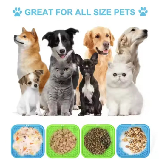 Silicone Pet Lick Mat with Suction Cups