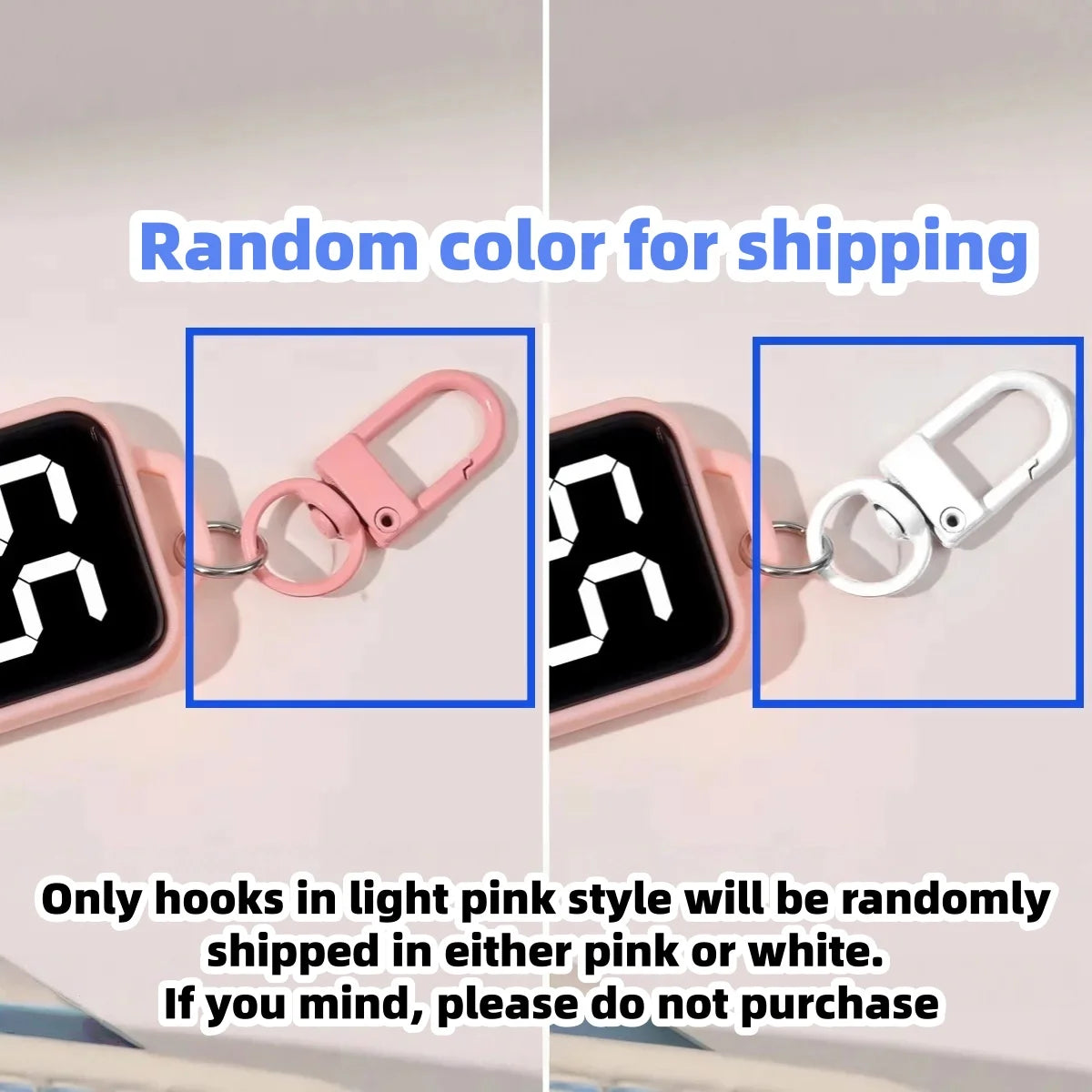 Mini LED Digital Keychain Clock