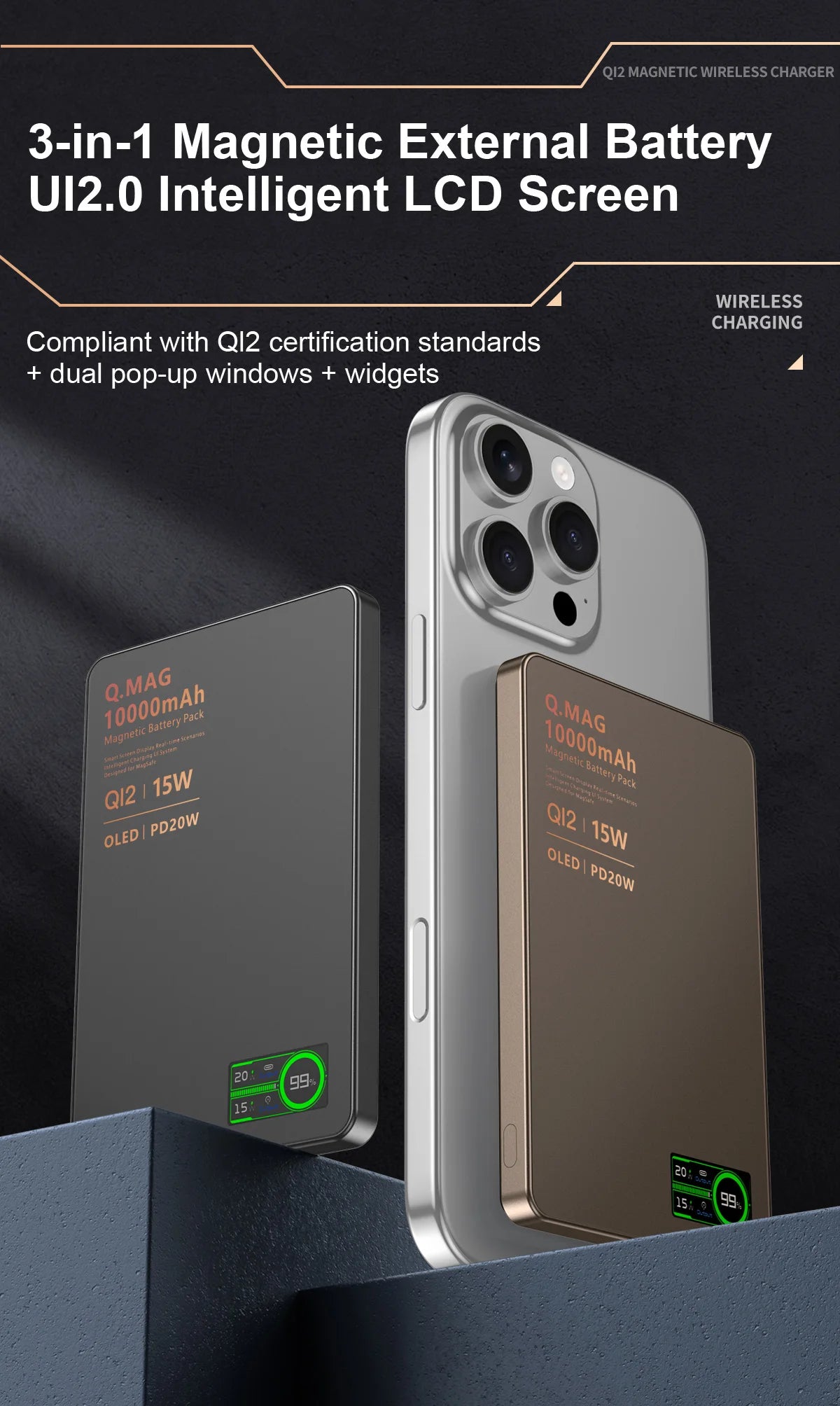 Magnetic Wireless Power Bank