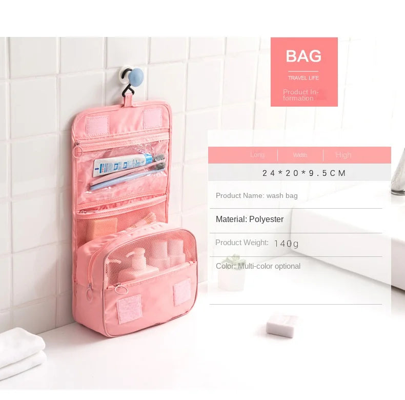 Waterproof Travel Organizer Bag for Toiletries & Cosmetics