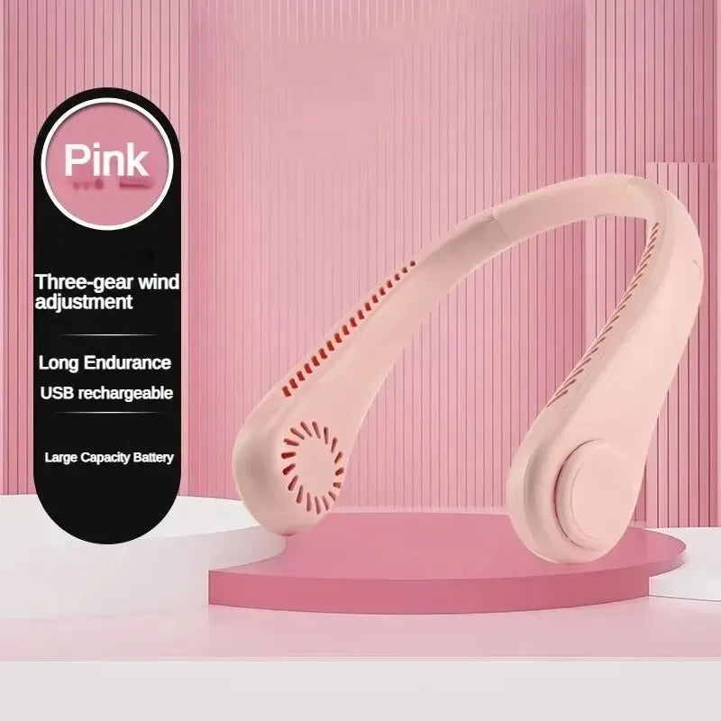 Rechargeable Wearable Neck Fan