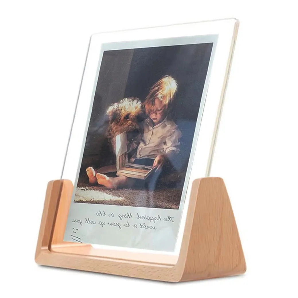 Walnut & Beech Wood Photo Frame
