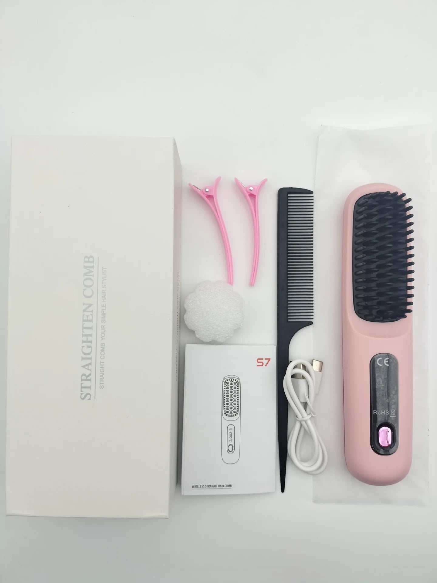 Cordless Hair Straightener Brush