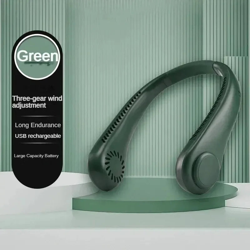 Rechargeable Wearable Neck Fan