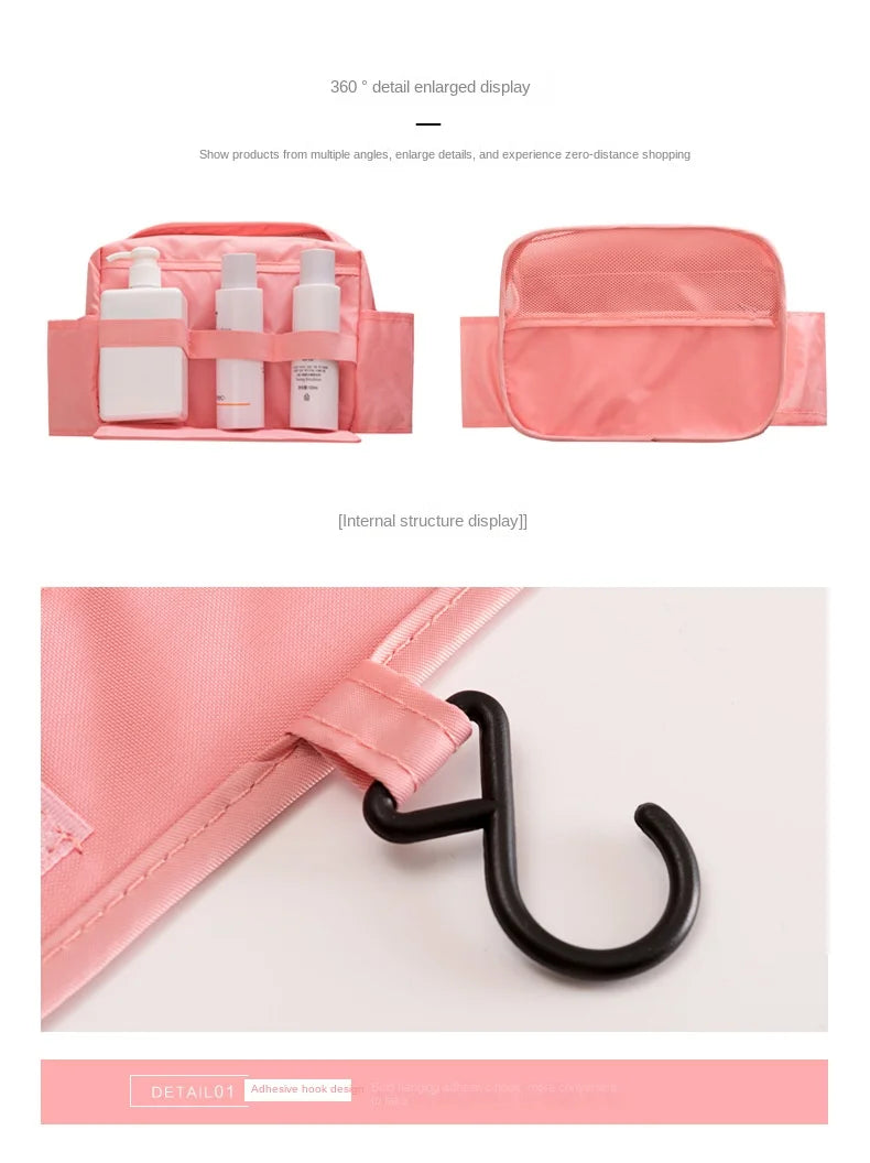 Waterproof Travel Organizer Bag for Toiletries & Cosmetics