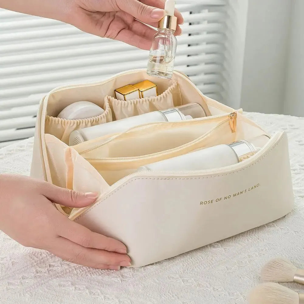 Travel Makeup Organizer Bag for Cosmetics, Makeup, Toiletries & Skincare