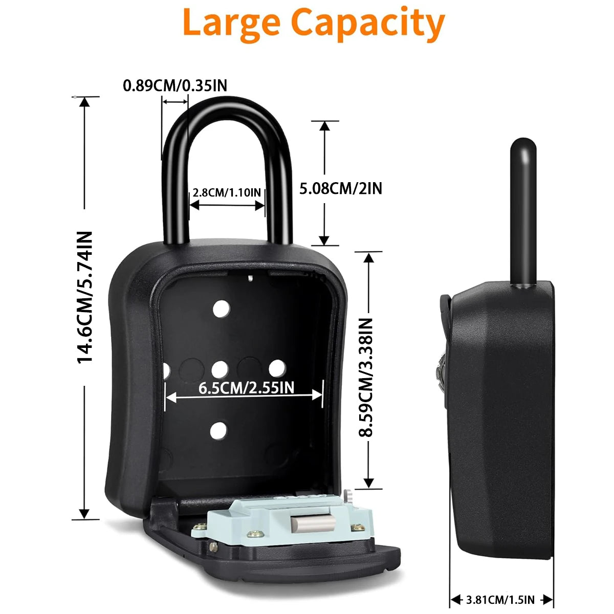 Wall-Mounted Combination Key Lock Box
