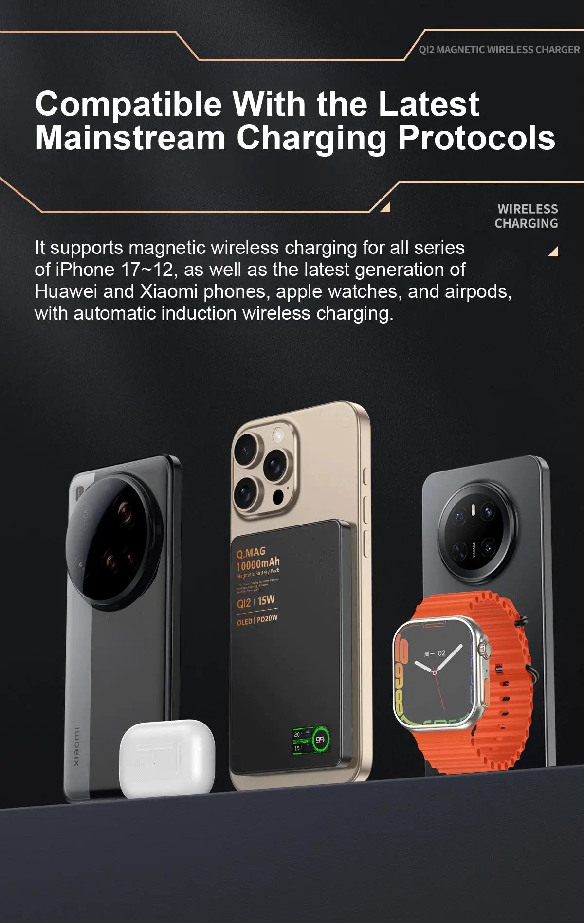 Magnetic Wireless Power Bank
