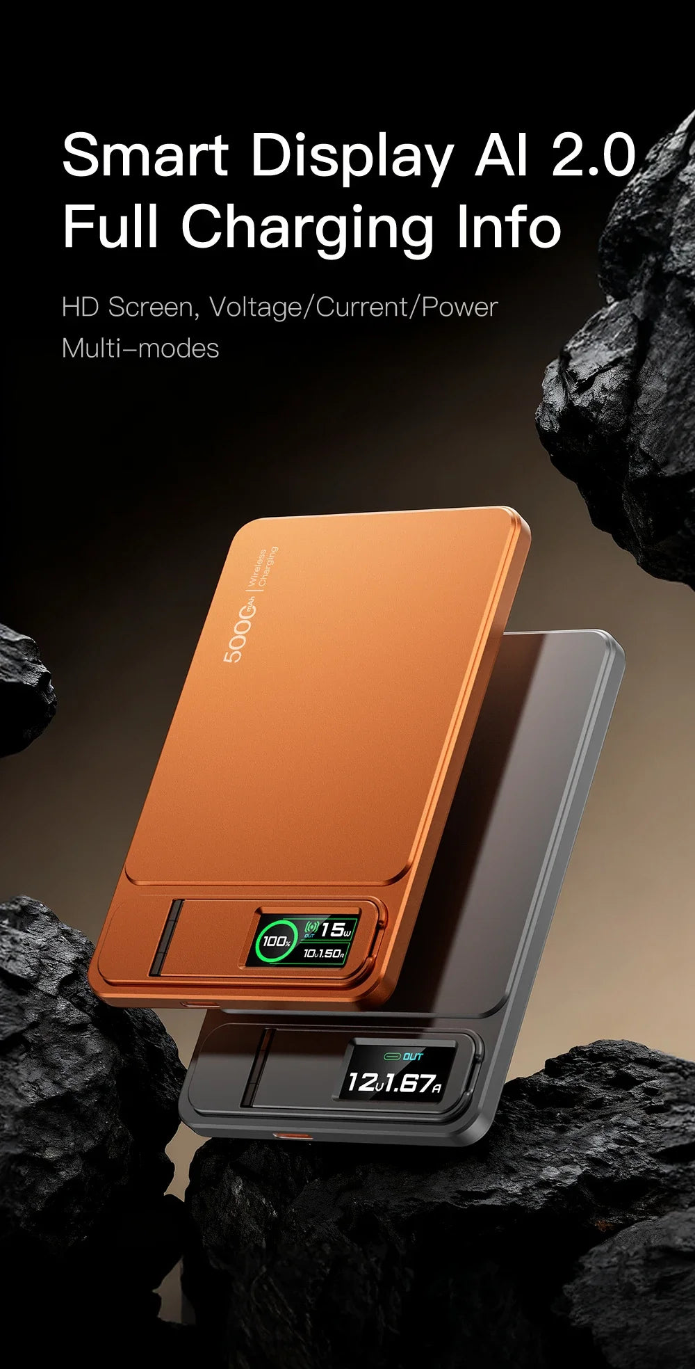 Magnetic Power Bank with Watch Charging