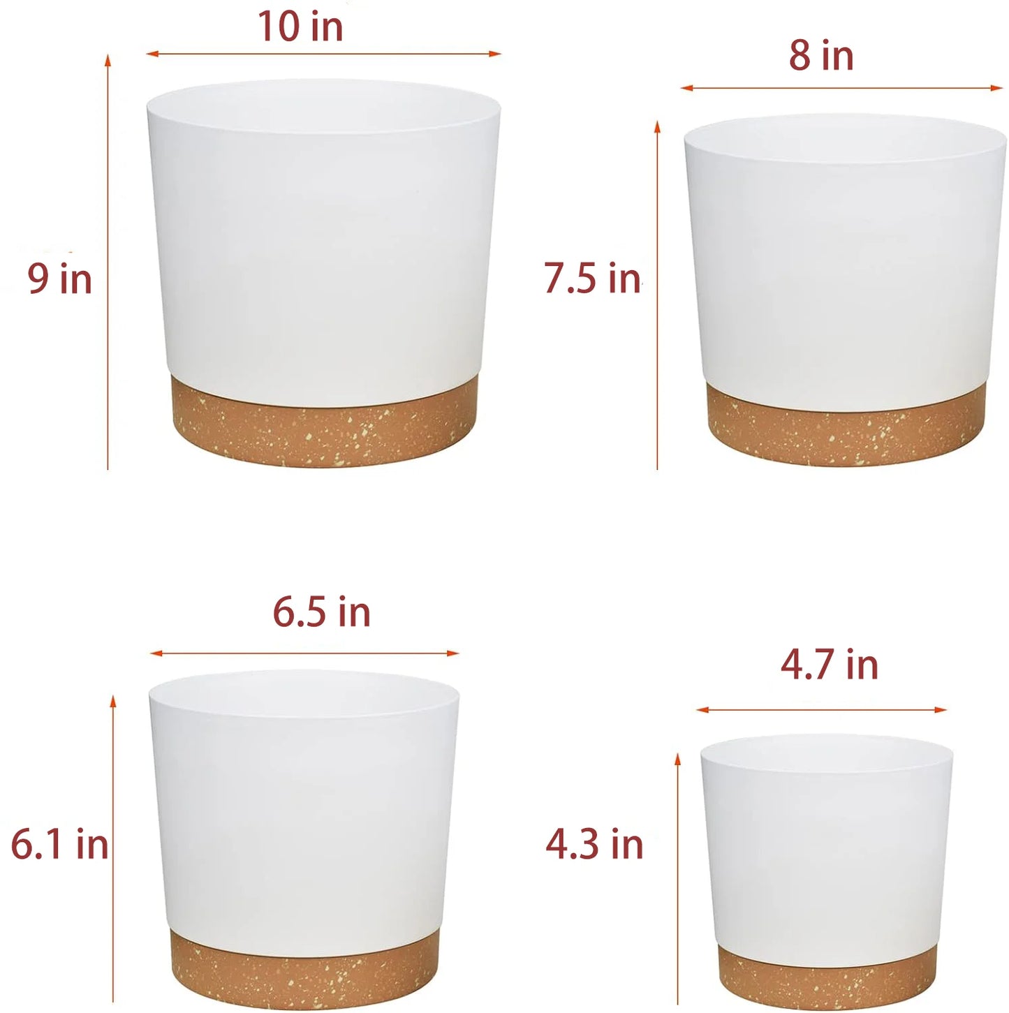 Modern Lightweight Plant Pots for Indoor & Outdoor Plants