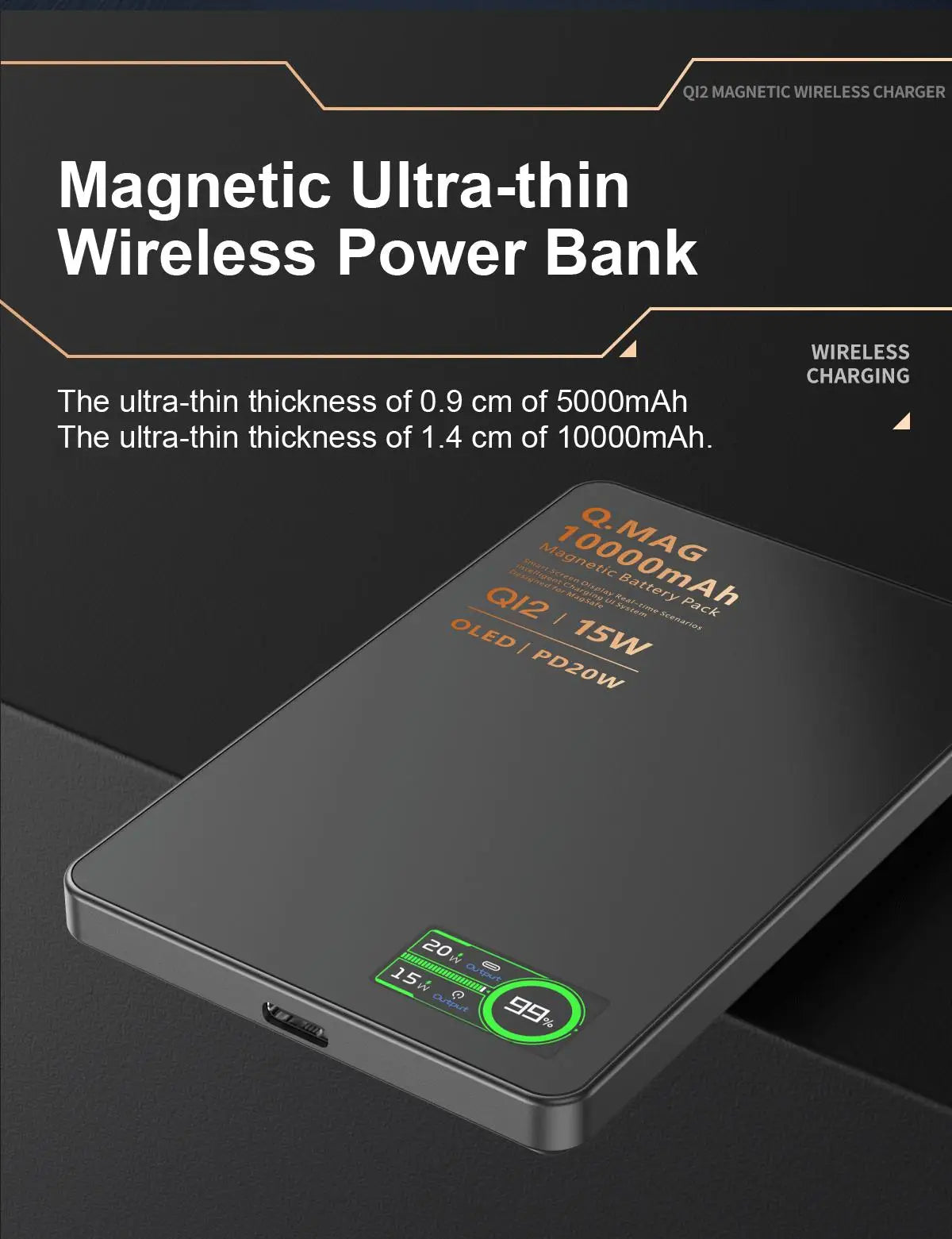 Magnetic Wireless Power Bank