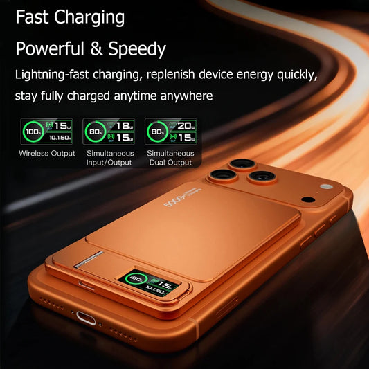 Magnetic Power Bank with Watch Charging